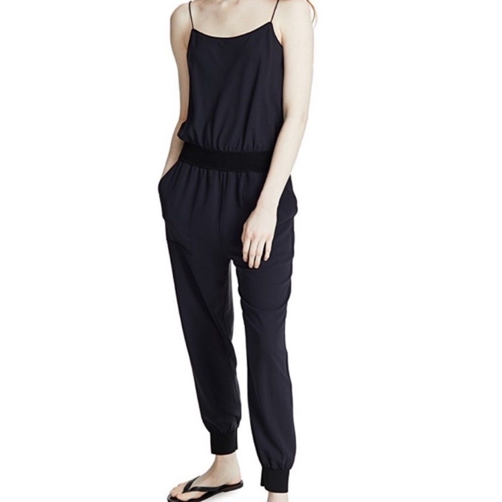 Silk Tapered-Leg Jumpsuit - Size P (small) - Retail $395